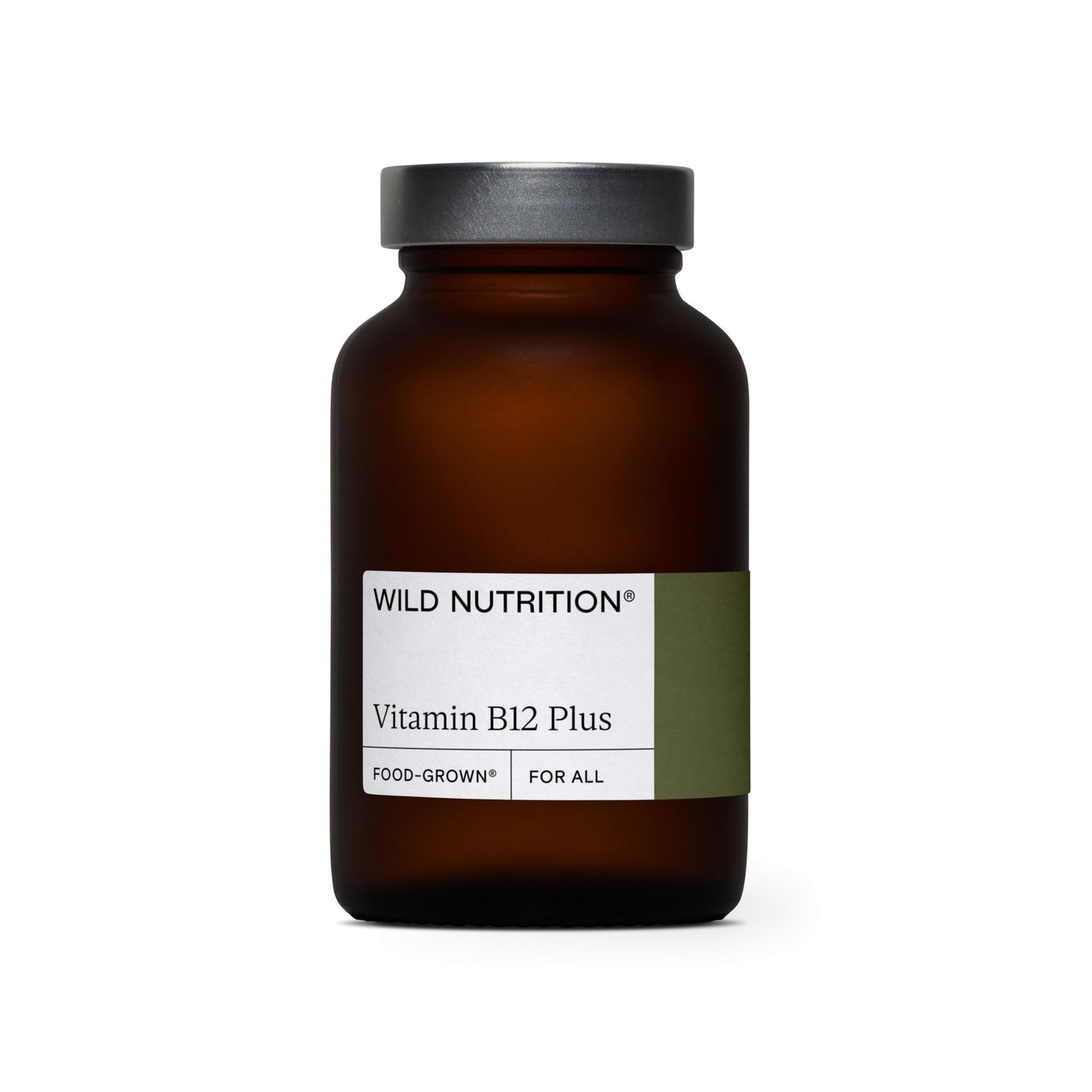 Wild Nutrition WILD NUTRITION Food-Grown Vitamin B12 Plus | Vitamin B12 Supplement with Beetroot Powder to Support Nervous System, Energy Levels & Energy Metabolism | 30 Capsules (Original)
