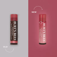 Burt's Bees Tinted Lip Balm Red Dahlia, Moisturising Lip Tint With Shea Butter, 100% Natural Origin, 4.25g