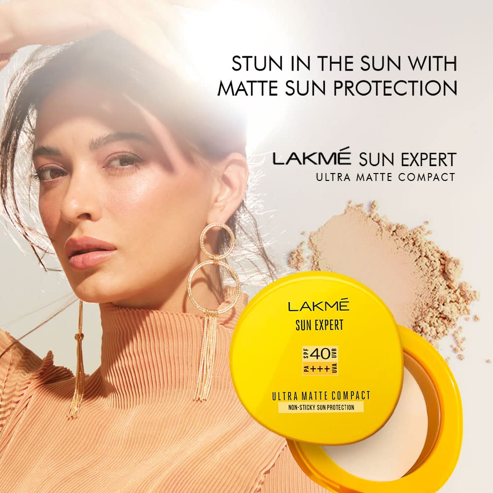 Lakme Sun Expert Ultra Matte SPF 40 PA+++ Compact, 7g