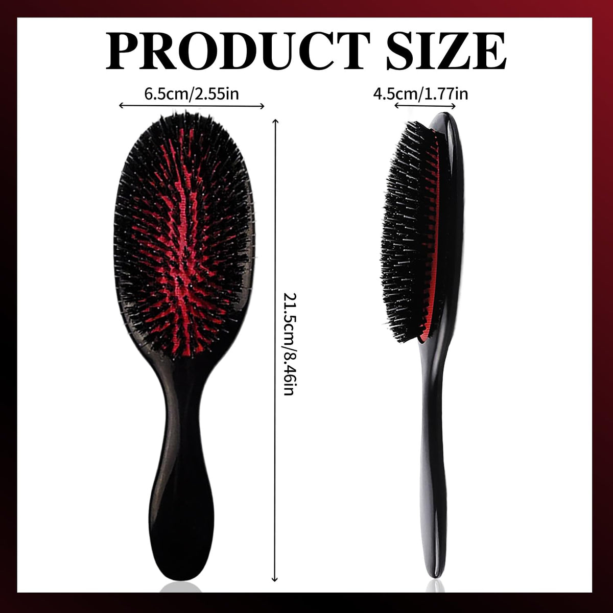 Solvayne Paddle Hair Extension Brush, Anti-Static Massage for Hair Extensions and Wigs, Gentle Detangling Brush for All Types