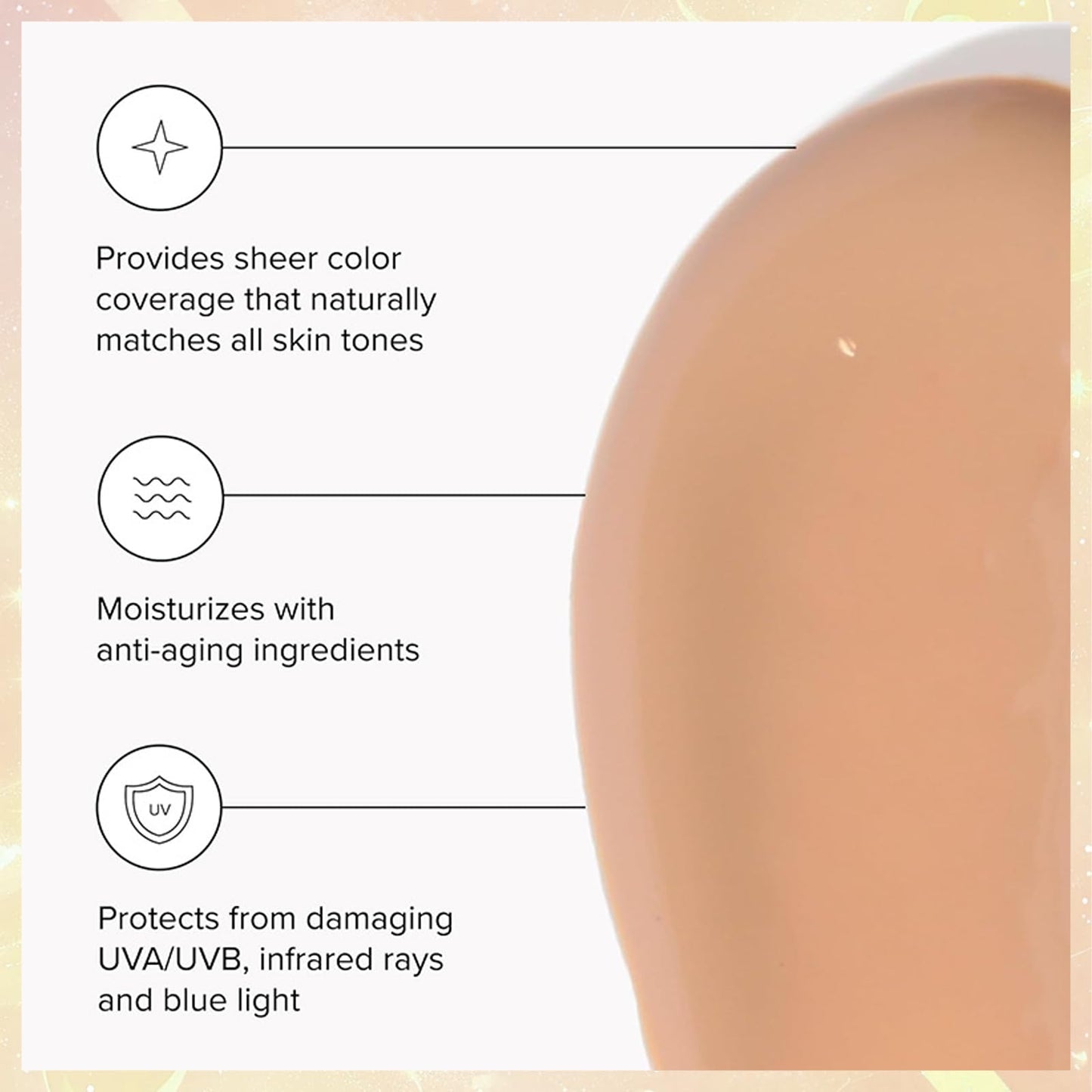 MINSHZEE Tinted Moisturizer With SPF 46 Anti-Aging Face - Tinted Sunscreen For Face Universal Against UV For Women