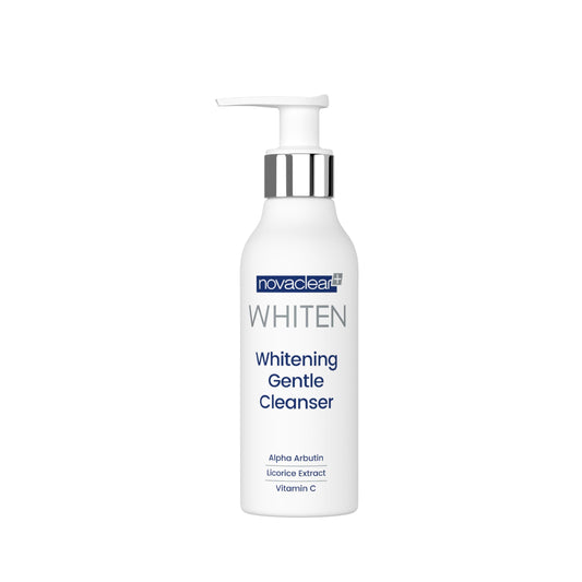 Novaclear Whitening Gentle Cleanser – Face Wash with Alpha Arbutin, Vitamin C & Licorice for Hyperpigmentation, Dark Spots & Uneven Skin Tone, Makeup Remover & Brightening Facial Cleanser 150 ML