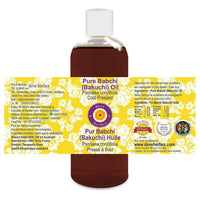 Deve Herbes Pure Babchi Oil (Psoralea corylifolia) Cold Pressed Natural Therapeutic Grade 200ml (6.76 oz)