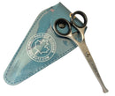 Pro-Kutz Scissors Pro-Kutz Beard Scissors Professional Moustache Scissors Ear and Nose Hair Trimming Scissors Stainless Steel, Safety Use for Eyebrows, Eyelashes, and Ear Hair 4.5 inches with Free Pouch