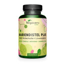 Vegavero Artichoke Leaf Extract Complex | 120 Capsules | HIGH DOSE 80% Silymarin | Liver Detox | NO Additives | Vegan