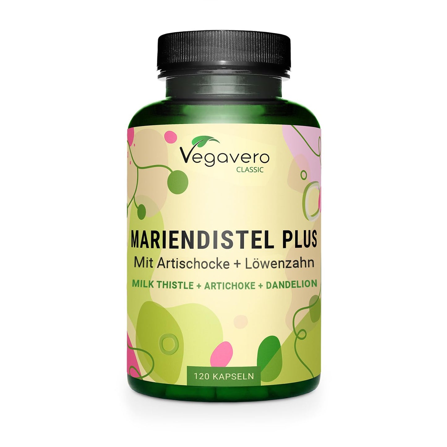 Vegavero Artichoke Leaf Extract Complex | 120 Capsules | HIGH DOSE 80% Silymarin | Liver Detox | NO Additives | Vegan