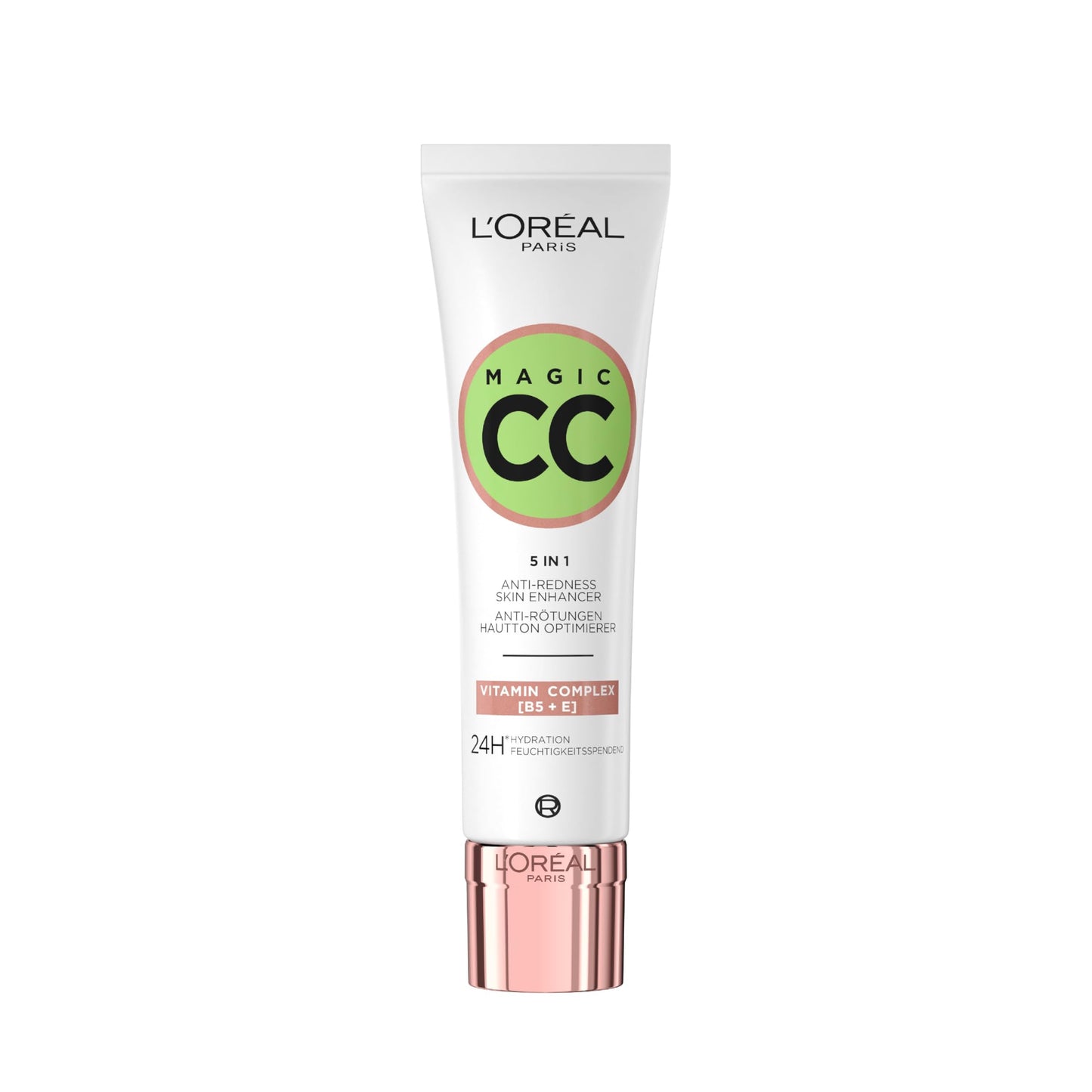 L'Oreal Paris L'Oréal Paris Magic CC Cream with SPF 11, Anti-Redness and Colour Correcting, With Vitamins B5 and E, Lightweight Hydrating Formula Adapts to Skin Tone for a Natural Glowy Finish, 30 ml