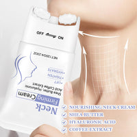 Fengyang® Neck Firming Cream,Neck Collagen Cream with Massage Roller – Tightens, Lifts & Smooths Wrinkles for Loose Skin – Anti-Aging Neck Cream for Women