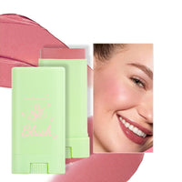 LYNTYAOU Cream Blush Blusher Stick for Cheek Make up, Creamy Soft Cream Blushes Contour, 3-in-1 Lip Cheek Eye Red Peach Pink Milk Blush, Weightless Long-Wearing Natural, Buildable Skin Tint