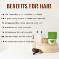 Hebhac Herbs Sidr Powder 227g | 100% Natural | Ideal for Skincare & Haircare | Nourishing hair and skin | Pure and fresh | Versatile Beauty Ingredient