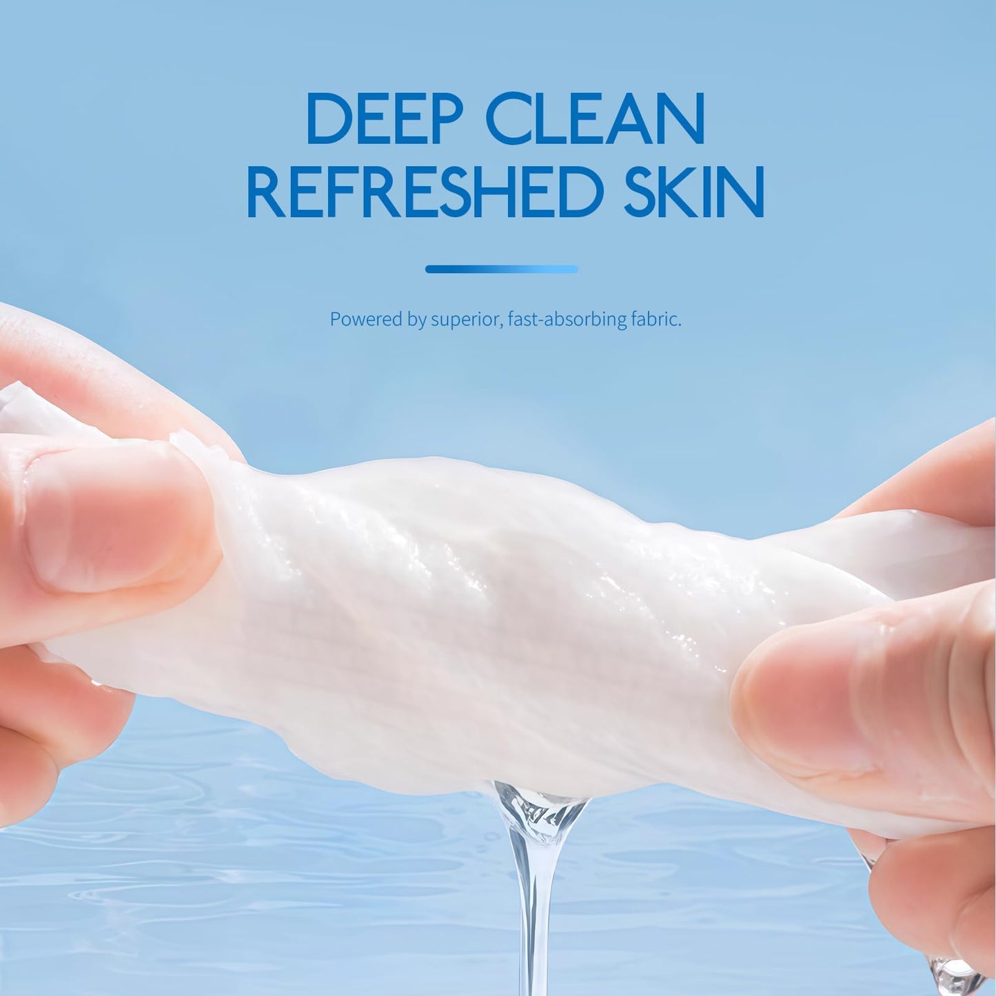 AONAT Clean Towels XL,Face Towels,Disposable Face Towelette,26 X 30 cm Super Soft Biodegradable Dry Facial Hand Clean Towels,Makeup Remover Dry Wipes,for Sensitive Skin,50 Ct,1 Pack