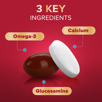 Seven Seas JointCare + Collagen, with Omega-3, Glucosamine, Chondroitin, Vitamins C, D & K, Manganese and Zinc, Food Supplements, 30-Day Pack