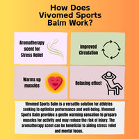 Vivomed Sports Massage Balm – Warming Muscle Heat Up Rub for Pre-Exercise Relief & Recovery | Arnica & Helianthus Oil Lotion | 500ml Warm Up Cream for Joint Pain, Muscle Aches, Injury Prevention