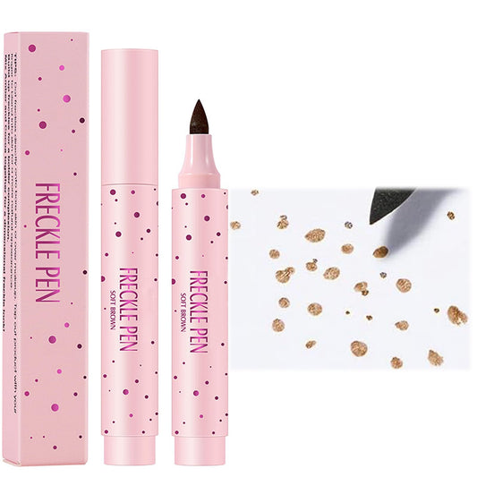 Waterproof Freckle Pen - Create Effortlessly Natural Sunkissed Makeup with Soft Dot Spot Pen (Light Brown)