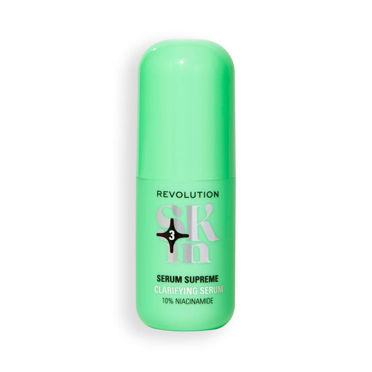 Revolution Skincare London Revolution SKin, Serum Supreme Clarifying Serum, Face Serum With 10% Niacinamide & Zinc, Hydrates, Smoothes & Brightens, Vegan & Cruelty-Free, 30ml