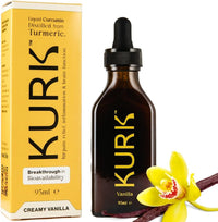 High Strength Liquid Curcumin Oil from Turmeric | Advanced Absorption Technology | 1000x More Absorbent Than Powders & Capsules | Naturally Reduce Inflammation. (Vanilla 95ml)