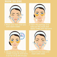 21 Pairs Gold Eye Mask Collagen Eye Gel Pads Under Eye Mask for Puffiness and Dark Circle Under Eye Patches for Women and Men, 24k Gold (21 Pairs Boxed)