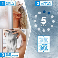 PROVOKE Touch of Silver Go Icy Shampoo 200ml, Icy Platinum Look in Just 1 Wash, Triple Toning Technology to Cool Down Brassy Tones, Enriched with Keratin