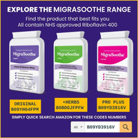Premium Vitamin B2 Riboflavin 400mg per Capsule 120 Days Supply - Migrasoothe-B Pharma Manufacturing Standards UK Made Migraine Support, Stress, Tremors & Energy Vegan. NHS Recommended Vitamin B2 400