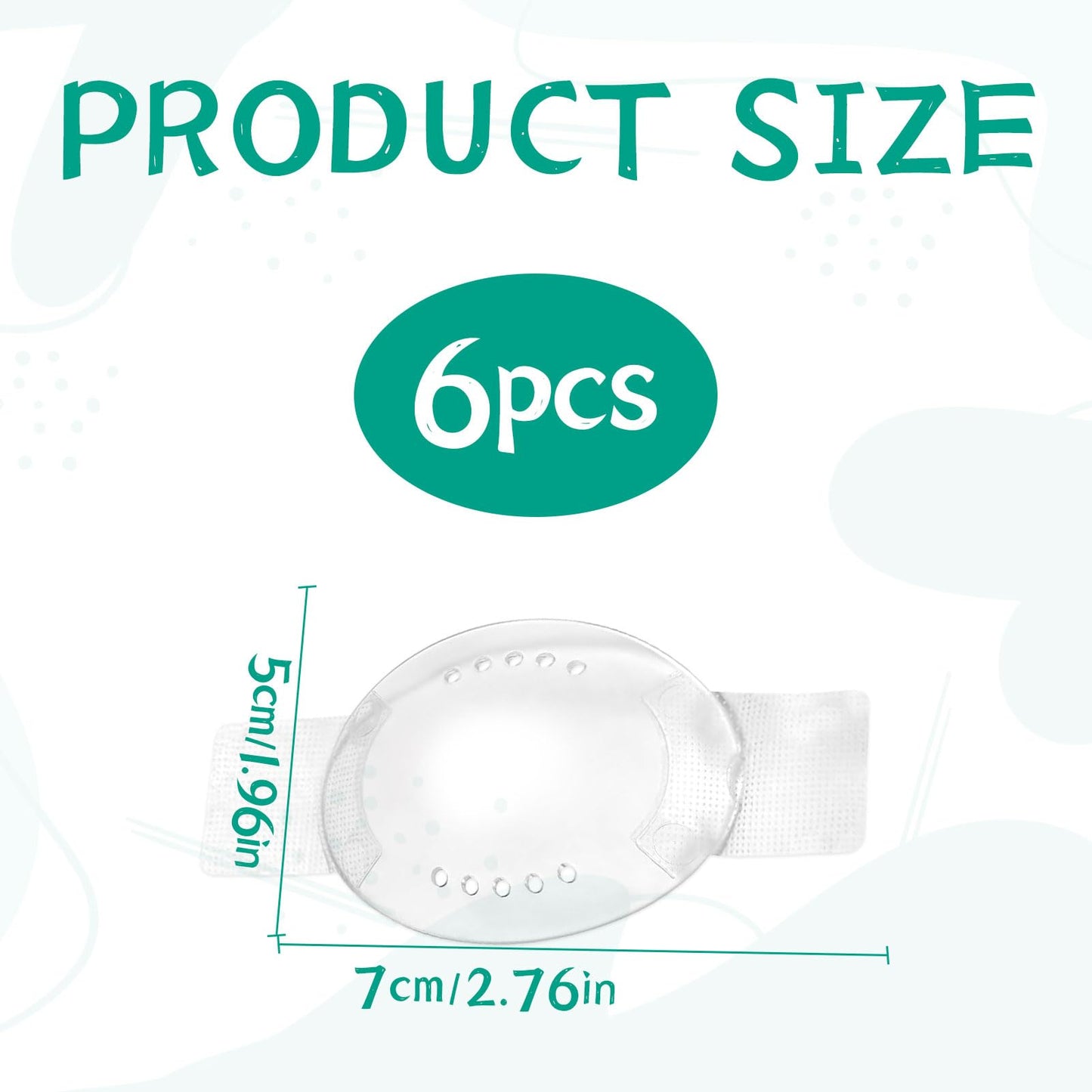 Eophmi 6 Pcs Eye Shield After Cataract Surgery, Transparent Eye Patches for Adults Kids, Eye Shield After Surgery, Single Eye Shields After Breathable with Small Hole