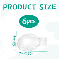 Eophmi 6 Pcs Eye Shield After Cataract Surgery, Transparent Eye Patches for Adults Kids, Eye Shield After Surgery, Single Eye Shields After Breathable with Small Hole