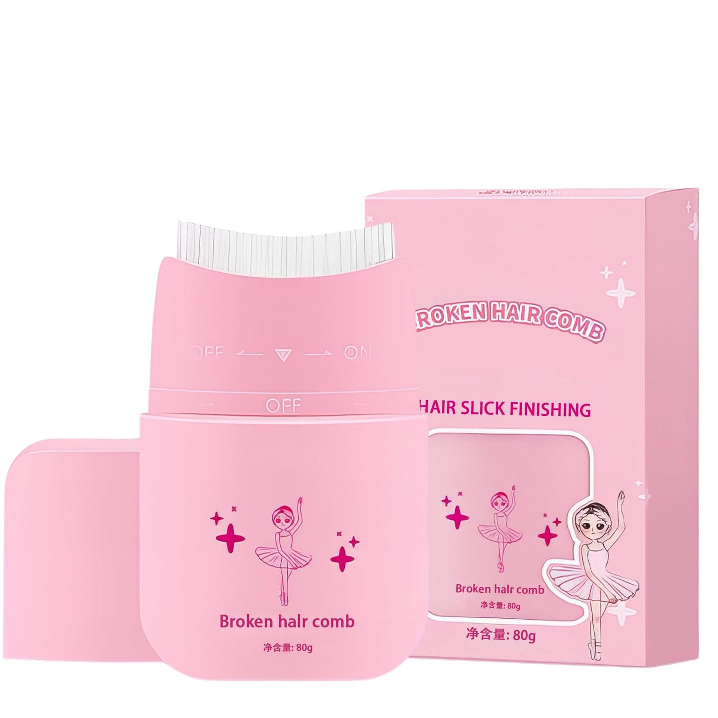 DMQ Hair Gel For Kids With Comb, Kids Broken Hair Finishing Stick Gel,Long Lasting Frizz Control, Natural Ingredients,Suitable for All Hair Styles,Gentle & Easy To Use