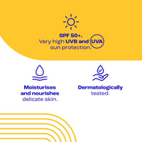E45 Kids & Baby Sun Face & Body Lotion for Sensitive Skin. Gentle Sun Cream with very high SPF 50+ plus UVA & UVB protection. With Avocado Oil. For Dry Skin, Sensitive Skin & Eczema Prone Skin -180 ml