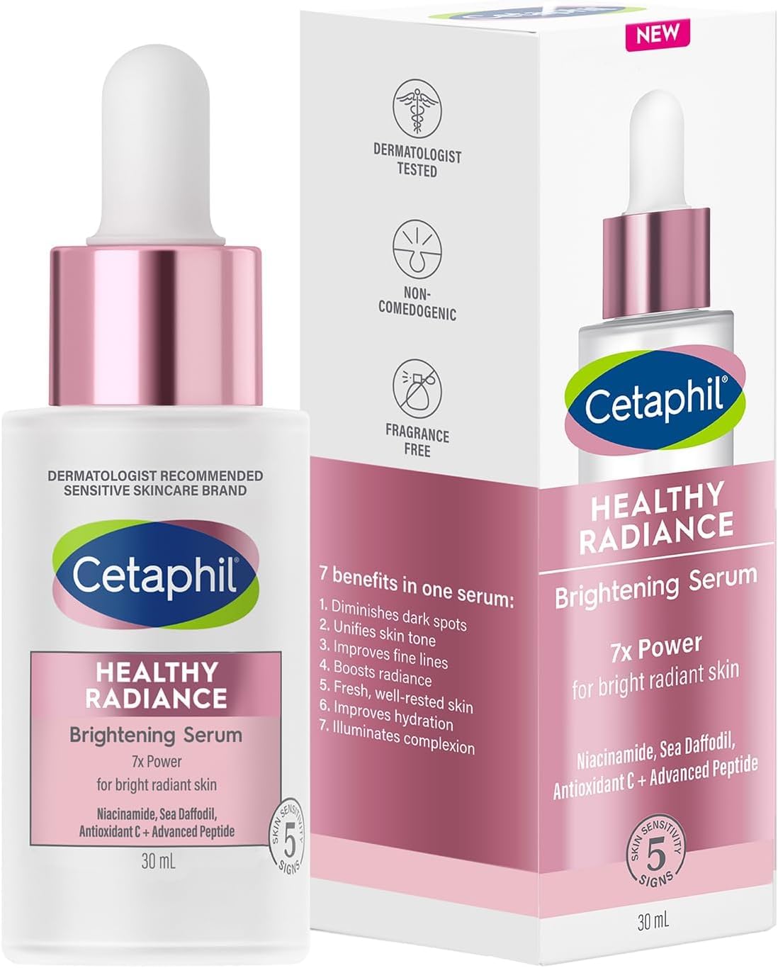 Cetaphil Healthy Radiance Brightening Serum with Niacinamide for Skin Pigmentation, 30ml