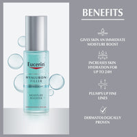 Eucerin Hyaluron Filler Moisture Booster Ultra-light and Refreshing For All skin Types Including Sensitive Skin, 30ml