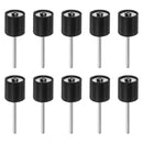 sourcing map 10pcs 1/2 Inch Sanding Drum Rubber Mandrels 2.35mm Shank Sanding Sleeve Holder for Drum Sander Rotary Grinder