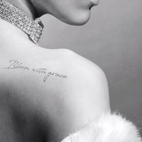 Everjoy Realistic Inspirational Quotes Words Temporary Tattoos - 20 Individual Line Pcs Waterproof Tattoos for Women and Men