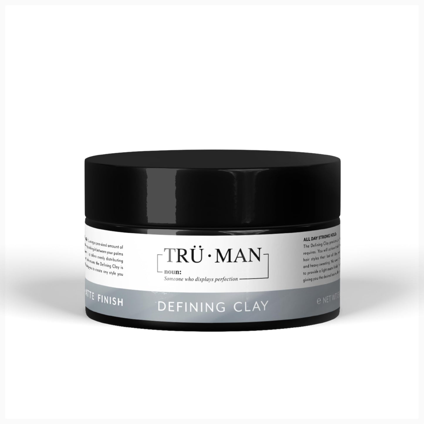 Tru Man TRU•MAN Defining Clay: All-Day Strong Hold Improves Texture & Thickness, All Hairstyle Types, 80g, 2.82 Oz