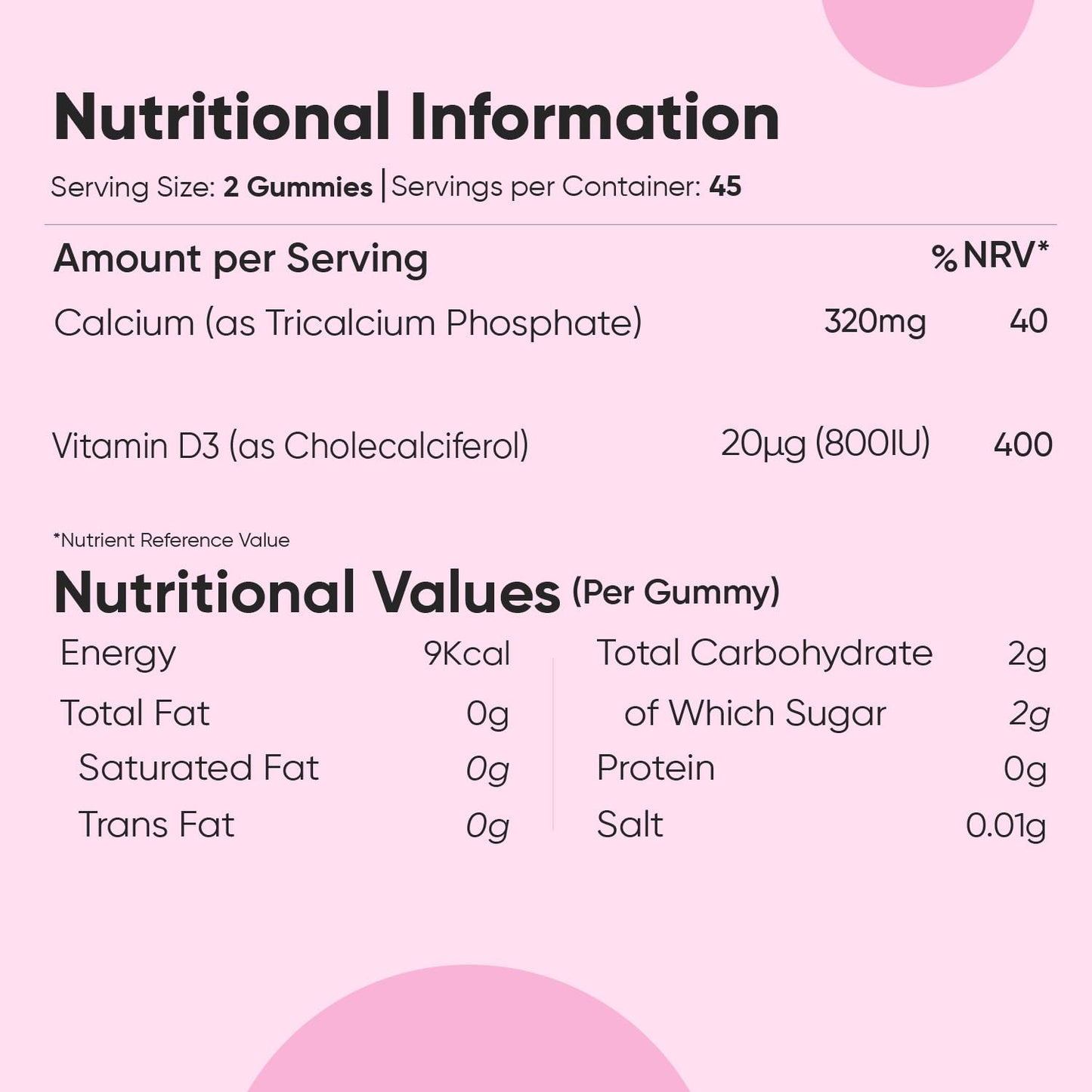 maxmedix Calcium and Vitamin D for Kids | 90 Tasty Gummies | Natural Strawberry & Vanilla Flavours | 45 Days Supply | Vegetarian Calcium for Kids Aged 3-12 Years | Easy to Chew, Gluten-Free & Lactose-Free