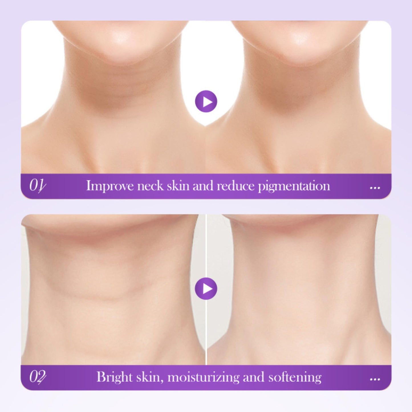 Collagen Firming Neck Cream Roller - Tighten and Lift Neck Cream - Anti Wrinkle & Aging Neck Moisturizer with Double Roller Massage - Fine Lines,Lift Sagging Skin and Reduce Double Chin