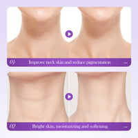 Collagen Firming Neck Cream Roller - Tighten and Lift Neck Cream - Anti Wrinkle & Aging Neck Moisturizer with Double Roller Massage - Fine Lines,Lift Sagging Skin and Reduce Double Chin