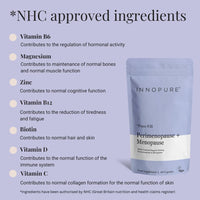 INNOPURE Perimenopause & Menopause Complex Supplements (2 Month Supply) Red Clover, Wild Yam, Maca, Sage and Vitamins Including B6 for Hormone Regulation, Pure-Fill, 60 Capsules, UK Made