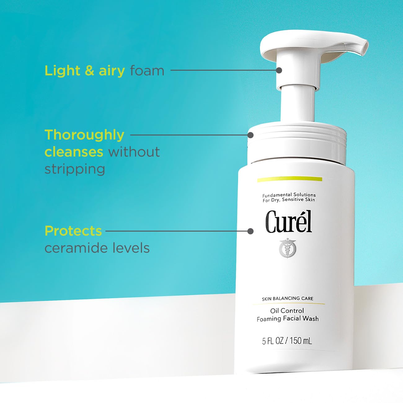 Curél Skin Balancing Care Oil Control Foaming Facial Wash 150ml