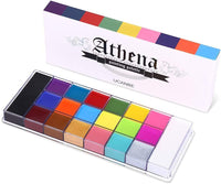 Ucanbe UCANBE Athena Body Face Paint Oil Palette 20 color Professional Non-Toxic Makeup Pallet Halloween FX Party Artist Fancy Adult Painting