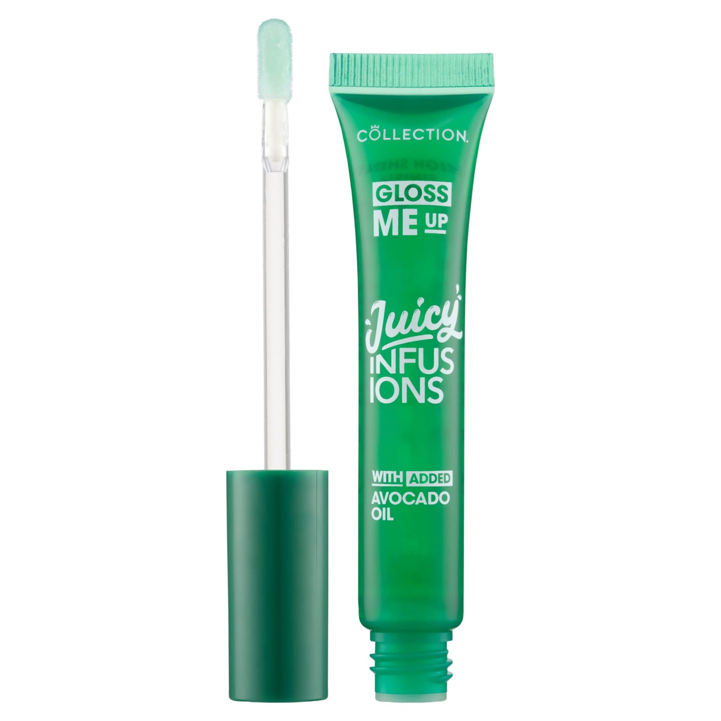 Collection Cosmetics Gloss Me Up Juicy Infusion Kiwi Lip Gloss, With Added Avocado Oil, Hydrating, For Dry Lips, Fruity Scented, 9ml