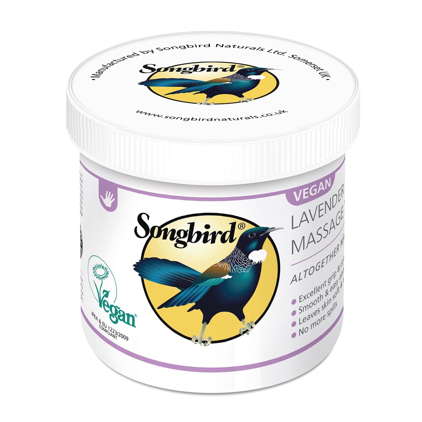 Songbird Naturals Vegan Lavender Massage Wax 550g
