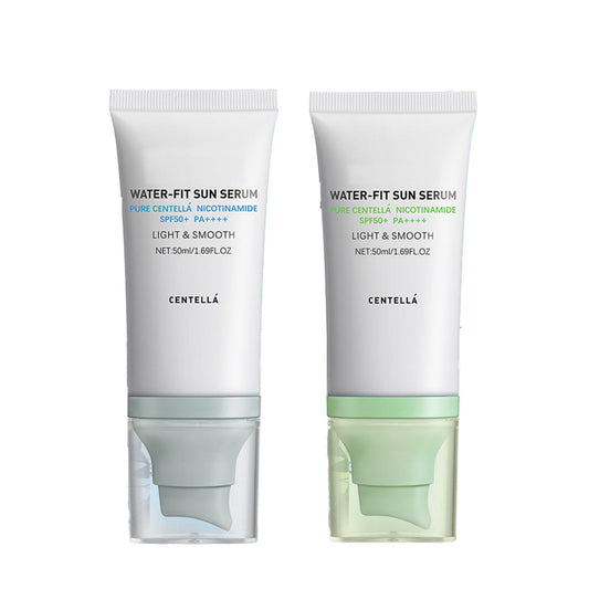 Allony Centella Sunscreen, Face Sun Cream Spf 50, Korean Sunscreen, Madagascar Centella, Hydrating Sun Lotion for Light, Protection Essence for Oily Skin, Korean Moisturizer Pa++++-50ml *2