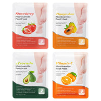 Tomedeks 4 Pairs Foot Peel mask for Hard Skin, Peeling Foot mask