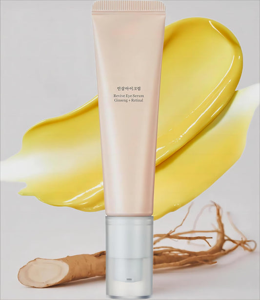 Generic Revive Eye Serum: Ginseng + Retinol, Anti Wrinkle & Anti Aging Under Eye Cream, Korean Eye Cream for Dark Circles and Puffy Eyes, Eye Bags Remover, Suitable for All Skin Types 30ML