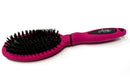 GLAM UP Oval Bristle Bellows - Detangling Hair Brush - Medium - 250 mm x 70 mm - Fuchsia - Women's Hair Brush - All Hair Types