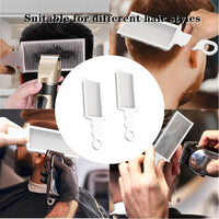 FZGLHQQ 2 PCS Fade Combs Professional Hair Cutting Combs Barber Combs Clipper Combs Anti-Static Heat Resistant Blending Flat Top Comb Clipper for Men Salon Hair Styling Tools (White)