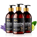 Just Missy Relaxing Massage Oil by Missy - Luxurious Soothing Blend Massage Oil for Date Night with Lavender, Chamomile, Ylang Ylang & Bergamot, Enriched with Vitamin E, Lightweight Grapeseed Oil Base