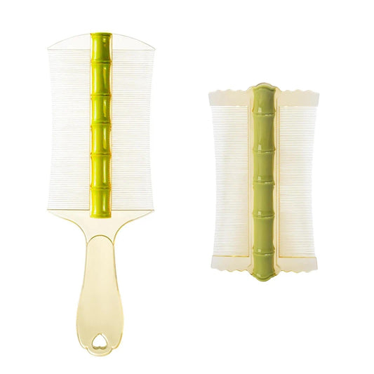 Generic 2Pcs Dandruff & Lice Comb - Psoriasis, Fine Tooth, Head Lice & Dandruff Remover for Removal of Fleas, Lice, Dandruff and Tangled Hair (Green)