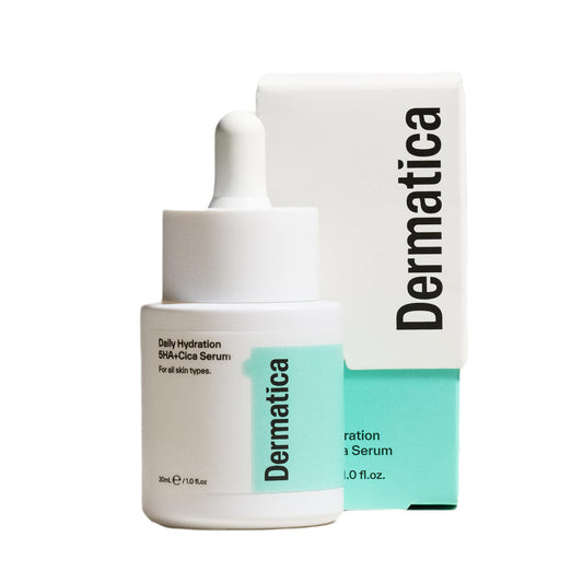 Dermatica Daily Hydration 5HA+Cica Serum – Lightweight Face Serum with 5 Types of Hyaluronic Acid, Cica & Niacinamide for Deep Hydration, Barrier Support & Plumper-Looking Skin