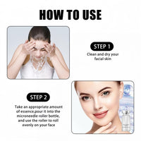 Mubuni 3 PCS Micro Infusion Facial Serum Set,Hyaluronic Acid Microneedling Serum,Beauty Anting-Aging Serum Set,Anting Wrinkle Beauty Micro Infusion Kit,Face Serum Kit,Roller Micro Infusion Anting-Aging Set