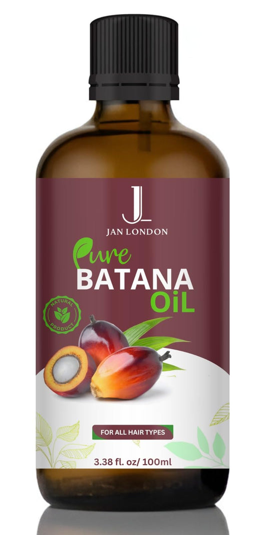 jan london JAN LONDON Premium Cold-Pressed Batana Oil – Rich in Omega-9 Fatty Acids, Vitamin E & A, for Deep Hydration, Hair Growth & Anti-Aging Benefits 100ml